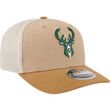 New Era 9Seventy 2-Tone Snap-Stretch Milwaukee Bucks Adjustable Trucker Hat-right