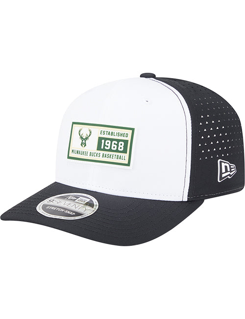 New Era 9Seventy Established Patch Milwaukee Bucks Snapback Hat-left