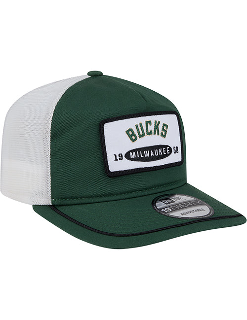 New Era Emblem Patch Golfer Milwaukee Bucks Adjustable Hat-right