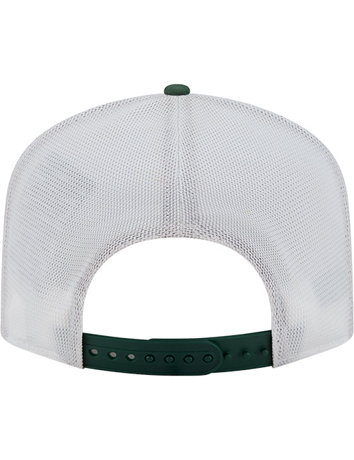 New Era Emblem Patch Golfer Milwaukee Bucks Adjustable Hat-back