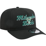 New Era 9Fifty A-Frame Chainstitch Milwaukee Bucks Snapback Hat-right