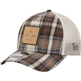 New Era 9Forty M-Crown Plaid Mesh Milwaukee Bucks Snapback Hat-left