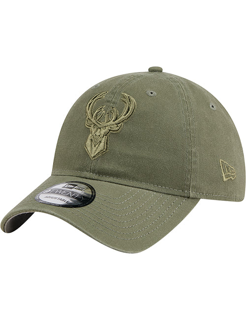 New Era 9Twenty Color Pack Olive Milwaukee Bucks Adjustable Hat-left