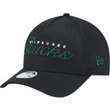 Women's New Era Metallic 9Forty M-Crown Milwaukee Bucks Adjustable Hat-left