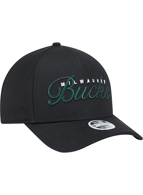 Women's New Era Metallic 9Forty M-Crown Milwaukee Bucks Adjustable Hat-right