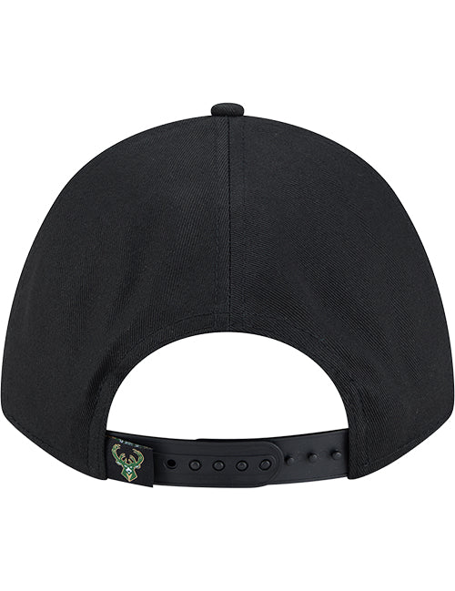Women's New Era Metallic 9Forty M-Crown Milwaukee Bucks Adjustable Hat-back