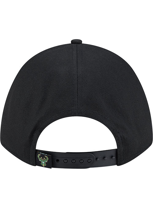 Women's New Era Metallic 9Forty M-Crown Milwaukee Bucks Adjustable Hat-back