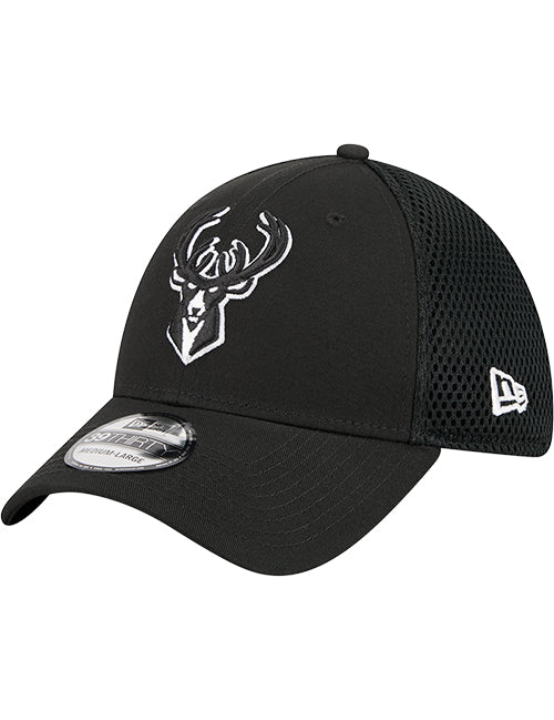 New Era 39Thirty Neo Mesh Milwaukee Bucks Flex Hat-left