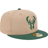 New Era 59Fifty Camel Milwaukee Bucks Fitted Hat-right