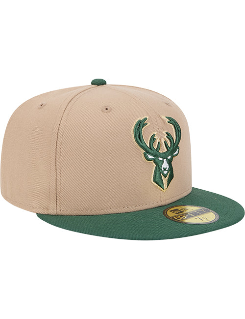 New Era 59Fifty Camel Milwaukee Bucks Fitted Hat-right