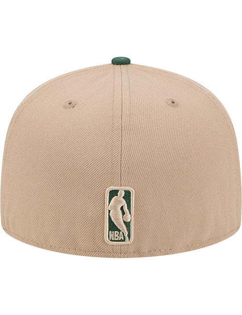 New Era 59Fifty Camel Milwaukee Bucks Fitted Hat-back