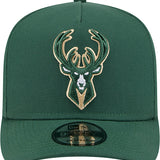 New Era 9Fifty Conference Patch Milwaukee Bucks Snapback Hat-front