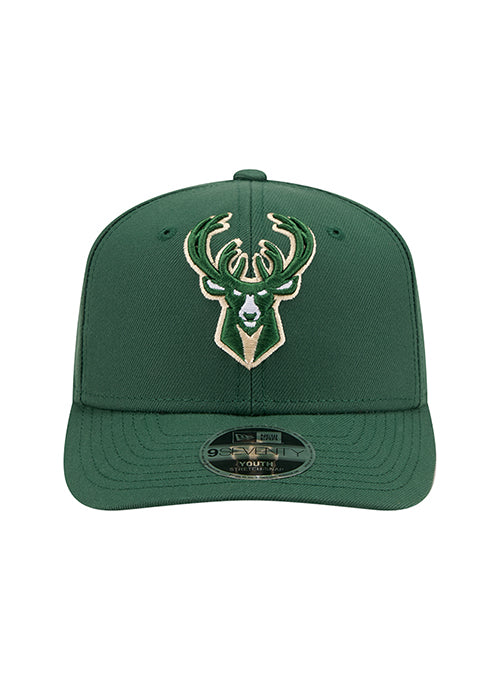 Youth New Era 9Seventy Perform Milwaukee Bucks Stretch-Snap Hat-front