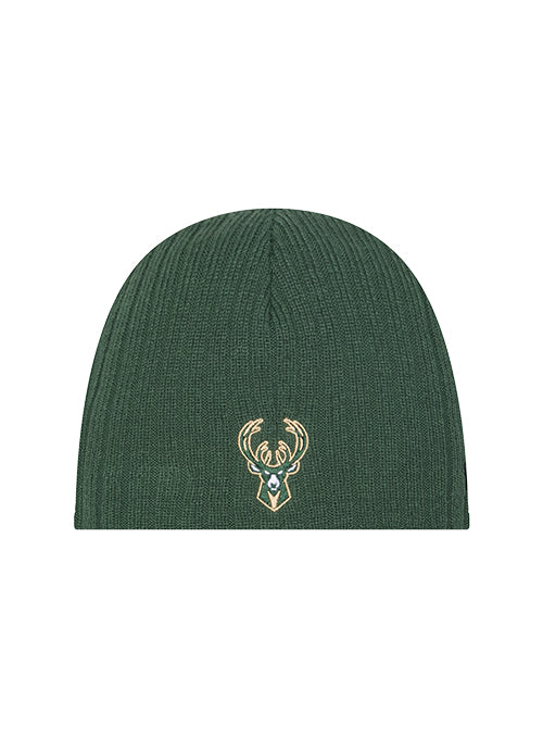 Newborn New Era Mini Bucks Fan Milwaukee Bucks Knit Hat-front