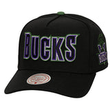 Mitchell & Ness HWC '93 Legacy Pro Milwaukee Bucks Snapback Hat-front
