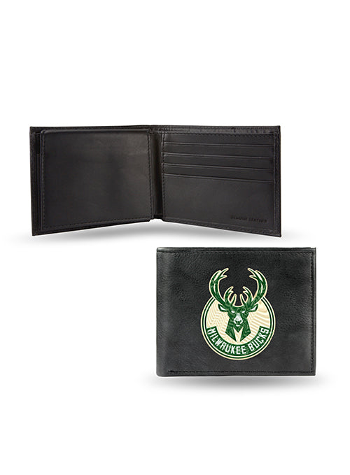 Rico Leather Milwaukee Bucks Billfold Wallet