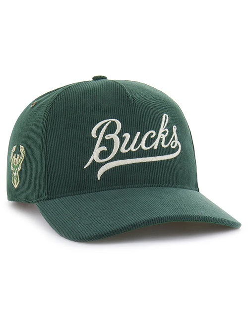 '47 Brand Golden Age Corduroy Hitch Milwaukee Bucks Snapback Hat-right
