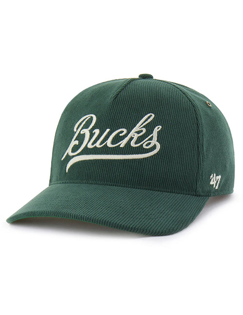 '47 Brand Golden Age Corduroy Hitch Milwaukee Bucks Snapback Hat-left