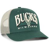 '47 Brand Arid Milwaukee Bucks Trucker Snapback Hat-right