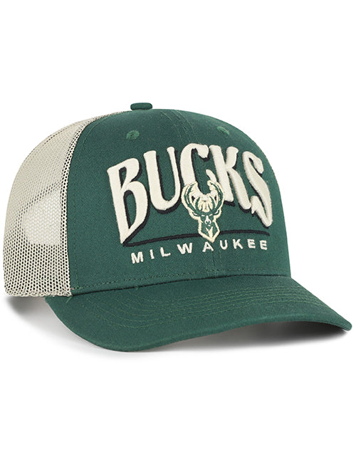 '47 Brand Arid Milwaukee Bucks Trucker Snapback Hat-right
