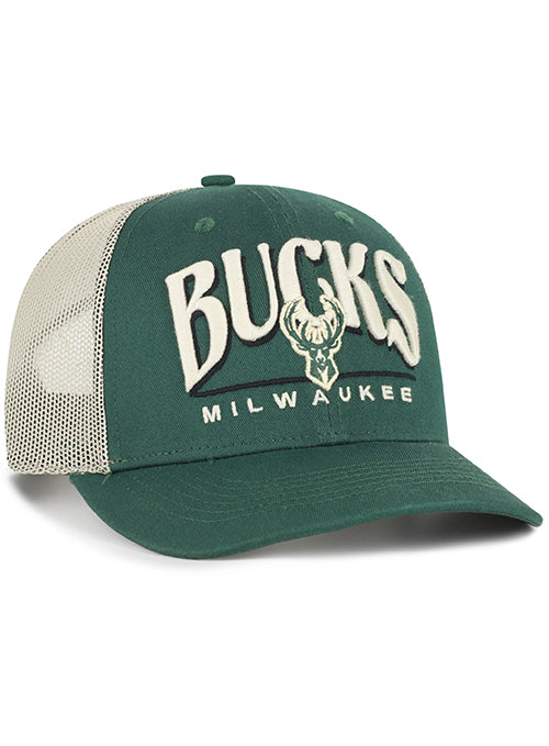 '47 Brand Arid Milwaukee Bucks Trucker Snapback Hat-right