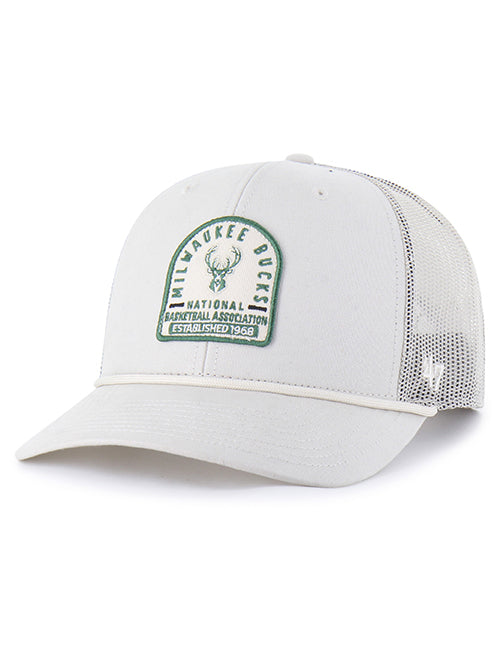 '47 Brand Gravestone Milwaukee Bucks Snapback  Trucker Hat-front