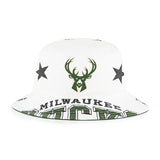 Women's '47 Brand Energize Milwaukee Bucks Bucket Hat-front