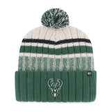 '47 Brand Long Range Milwaukee Bucks Pom Knit Hat-front