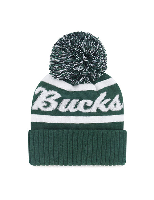 '47 Brand Spirited Milwaukee Bucks Pom Knit Hat-back