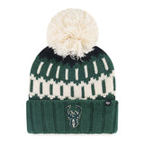 Women's '47 Brand Felicity Milwaukee Bucks Pom Knit Hat-front