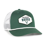 Youth '47 Brand Ace Out Milwaukee Bucks Trucker Snapback Hat-right