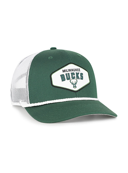 Youth '47 Brand Ace Out Milwaukee Bucks Trucker Snapback Hat-right