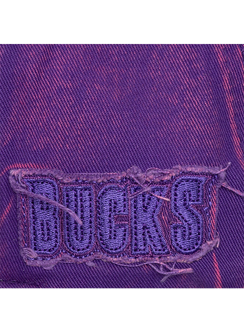 Mitchell & Ness HWC '93 Downtown Milwaukee Bucks Snapback Hat-Embroidery