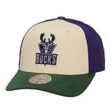 Mitchell & Ness HWC '93 Brushed Off Milwaukee Bucks Snapback Hat-left