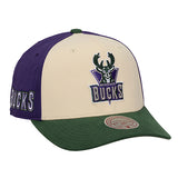Mitchell & Ness HWC '93 Brushed Off Milwaukee Bucks Snapback Hat-right
