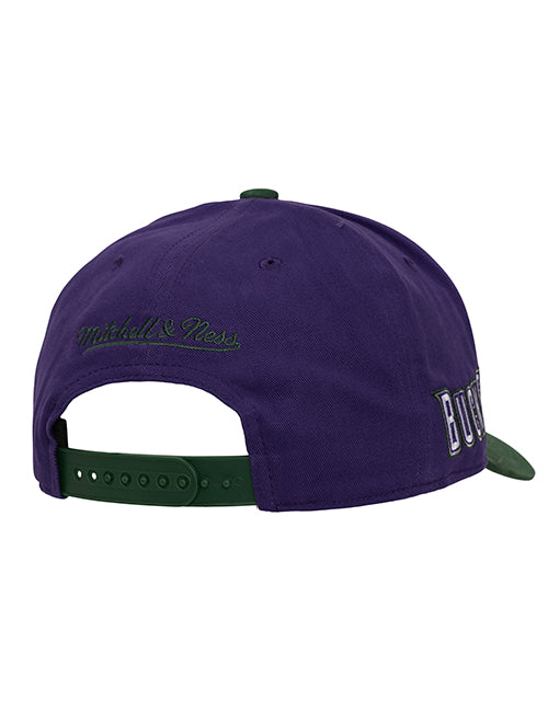 Mitchell & Ness HWC '93 Brushed Off Milwaukee Bucks Snapback Hat-back