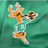Mitchell & Ness HWC '68 Script Milwaukee Bucks Satin Snapback Hat-embroidery