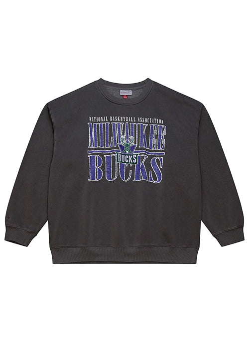 Mitchell & Ness HWC '93 Downtown Milwaukee Bucks Crewneck Sweatshirt-front