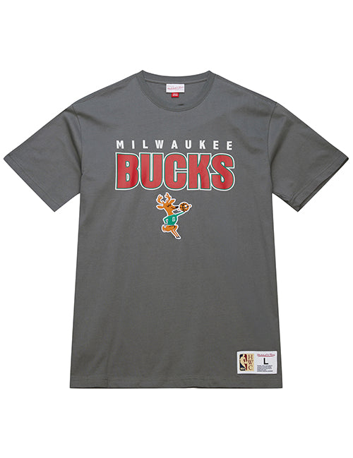 Mitchell & Ness HWC '68 Throw Back Milwaukee Bucks T-Shirt-front