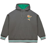 Mitchell & Ness HWC '68 Throw Back Milwaukee Bucks 1/4 Zip Hooded Sweatshirt-front