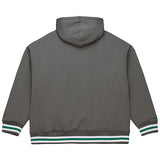 Mitchell & Ness HWC '68 Throw Back Milwaukee Bucks 1/4 Zip Hooded Sweatshirt-back