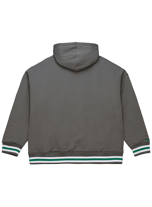 Mitchell & Ness HWC '68 Throw Back Milwaukee Bucks 1/4 Zip Hooded Sweatshirt-back