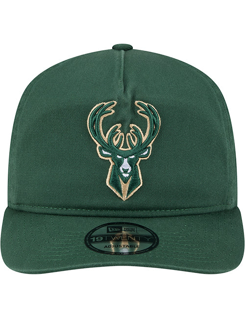 New Era 19Twenty Green Milwaukee Bucks Snapback Hat-front