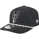 New Era 19Twenty Tonal Icon Black Milwaukee Bucks Snapback Hat
