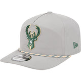New Era 19Twenty Grey Milwaukee Bucks Snapback Hat-left