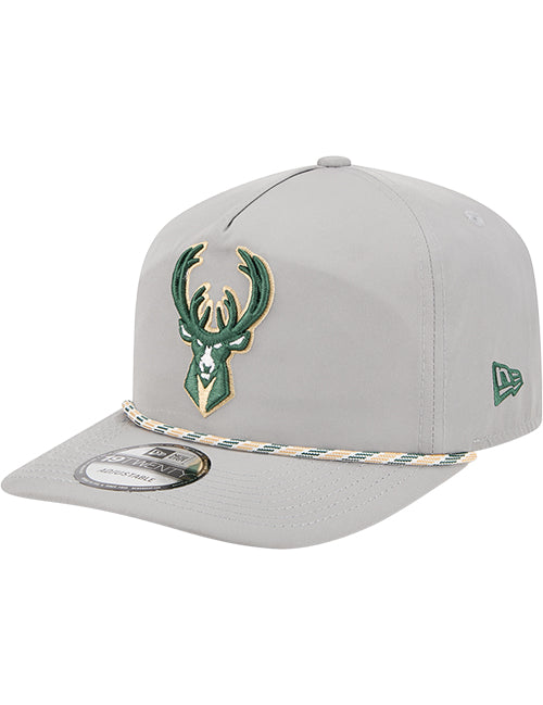 New Era 19Twenty Grey Milwaukee Bucks Snapback Hat-left
