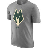 Nike City Edition 2025-26 Essential Grey Milwaukee Bucks T-Shirt-front