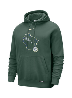 Nike City Edition 2025-26 State Logo Milwaukee Bucks Hooded Sweatshirt-front