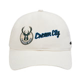 Pro Standard 2025-26 City Edition Milwaukee Bucks Pinch Front Snapback Hat-front