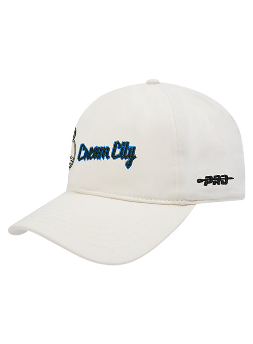 Pro Standard 2025-26 City Edition Milwaukee Bucks Pinch Front Snapback Hat-left